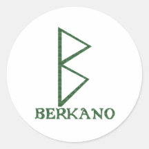 Berkano Adesivo Redondo