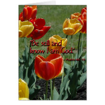 BeStillandKnowIamGod_psalm46Zazzle Cartao
