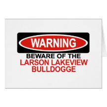Beware de Larson Lakeview Bulldogge Cartoes