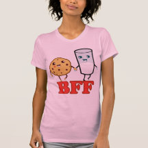 BFF, biscoito e leite T-shirts