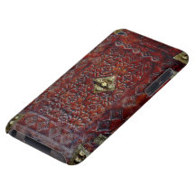 Bibliophile de couro antigo do livro capa iPod touch