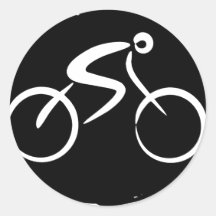 Bicicleta Adesivos Redondos