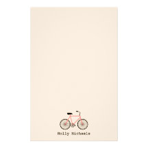 Bicicleta cor-de-rosa artigos de papelaria persona