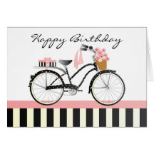 Bicicleta das bolinhas cartao