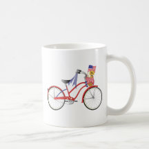 Bicicleta de julho canecas
