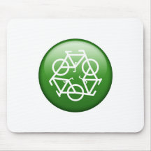 Bicicleta do reciclar mousepads