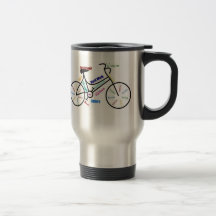 Bicicleta inspirador, bicicleta, ciclismo, esporte caneca