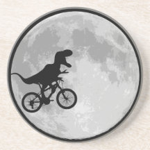 Bicicleta & lua do dinossauro porta-copos