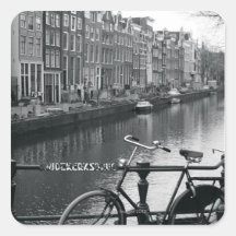 Bicicleta pelo canal adesivos
