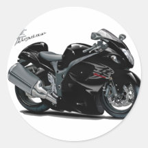 Bicicleta preta de Hayabusa Adesivo