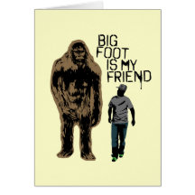 Bigfoot é meu amigo cartões