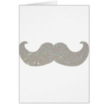 Bigode branco de Bling (gráfico do brilho do falso Cartão