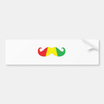 bigode da reggae adesivo
