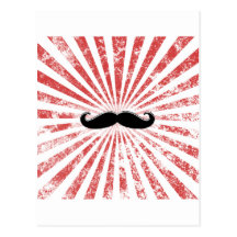 Bigode elegante cartoes postais