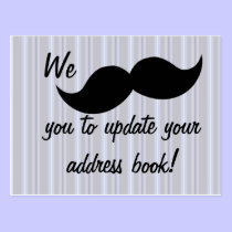Bigode movente cartões postais