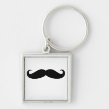 Bigode preto ou Moustache preto para presentes do  Chaveiro