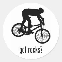 Biking da montanha adesivos em formato redondos