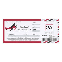 Bilhete plano da passagem de embarque do aniversár convite personalizado