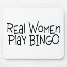 Bingo do jogo das mulheres reais mouse pads