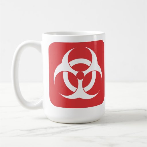 Bio copo de café do perigo canecas