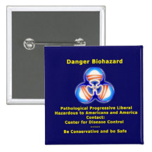 Biohazard do liberal do perigo boton