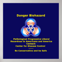 Biohazard do liberal do perigo impressão