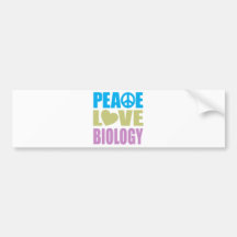 Biologia do amor da paz adesivo