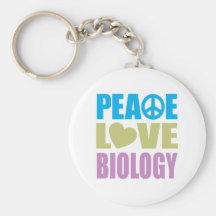Biologia do amor da paz chaveiro