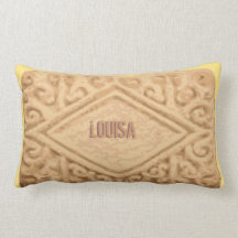 Biscoito personalizado do sanduíche do creme da ba travesseiro de decoração