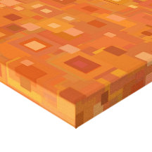 Bloco acima da laranja impressão em canvas