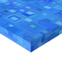 Bloco acima do azul impressão de canvas esticadas
