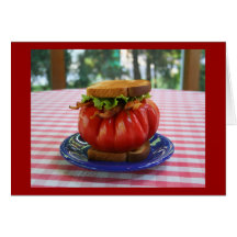 BLT com tomate gigante Cartões