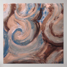Blue1 abstrato posteres