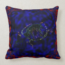 blue,sea,azul.tortuga,optic almohada
