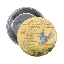 Bluebird no ramo & nas citações de Victor Hugo broches