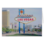 Boa vinda ao cartão fabuloso de Las Vegas