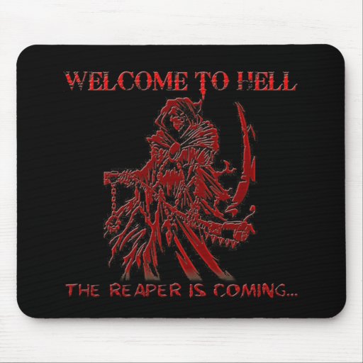 Boa vinda ao inferno mouse pad