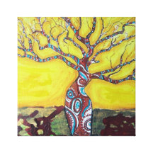 Boab brilhante impressão em canvas