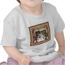 Boas festas bonecos de neve t-shirt