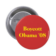 Boicote Obama '08 Botons