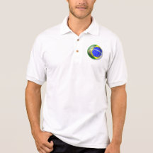 Bola brasileira da bandeira do futebol da samba de t-shirt