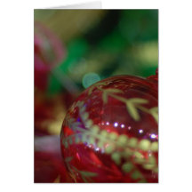 Bola da decoração do elogio do Natal Cartao