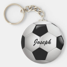 Bola de futebol customizável chaveiros