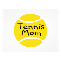 Bola de tênis da mamã do tênis convite personalizados