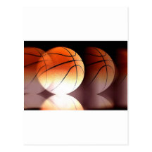 Bola do basquetebol cartao postal