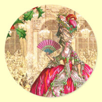 Bola do Natal de Marie Antoinette adesivos