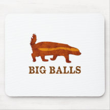 Bolas grandes do texugo de mel mouse pads