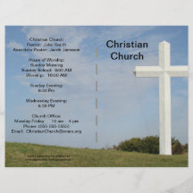 Boletim da igreja customizável panfletos personalizado