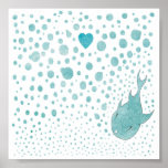 Bolha do amor dos peixes pôsteres