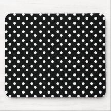 Bolinhas brancas Mousepad